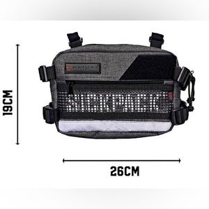 Outdoor Water Resistant Chest Bag, Tactical Chest Bag Black Red Blue Green,Gray